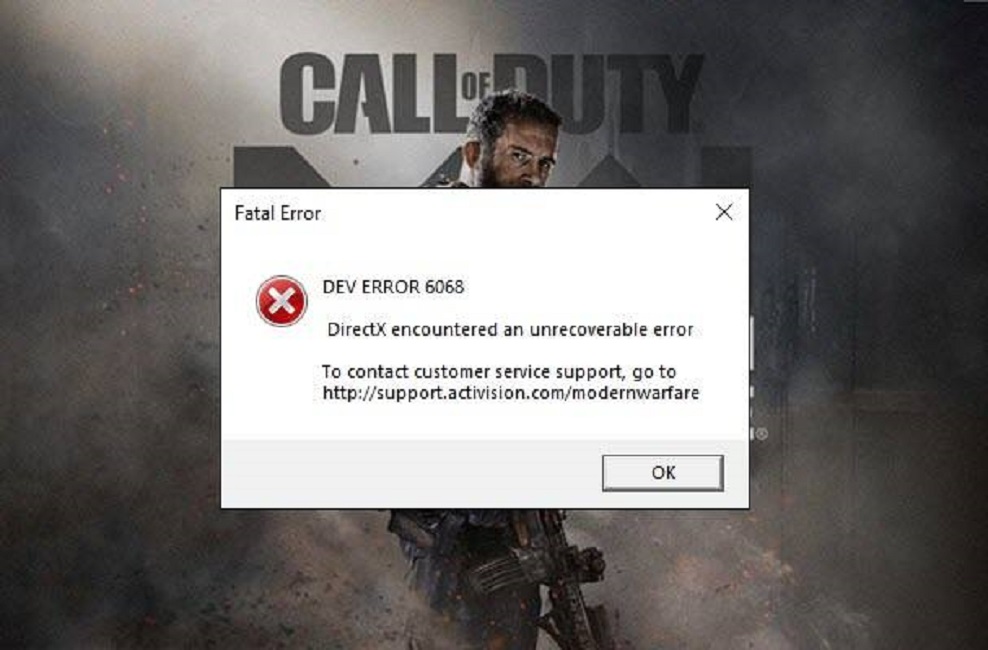 How to fix Warzone dev error 6068?