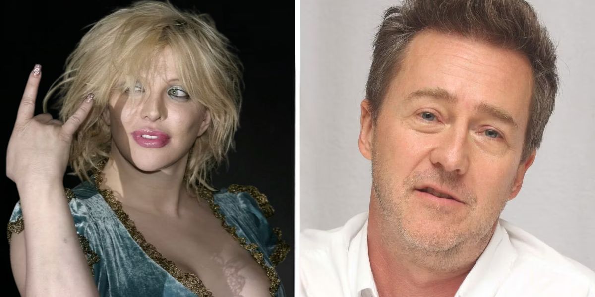 Courtney Love And Edward Norton