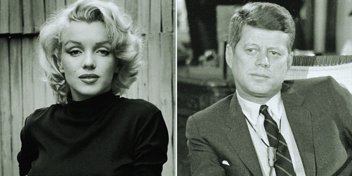 Marilyn Monroe and John F. Kennedy