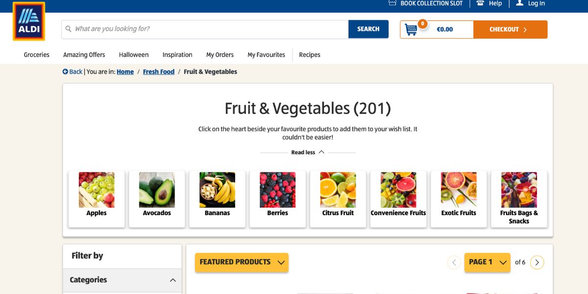 Aldi Fruits & Veggies