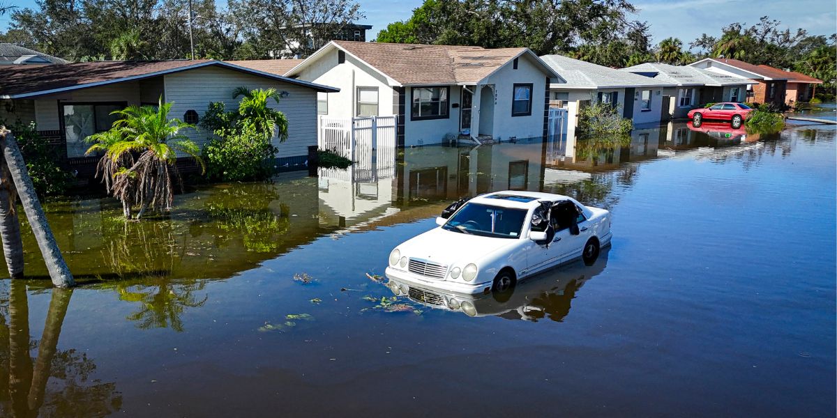 Area Of Lake Maggiore Flooded After Hurricane Milton