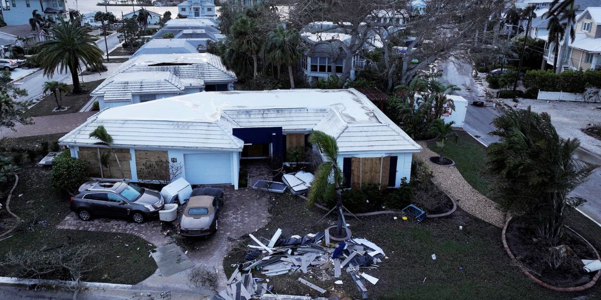 Buildings And Structures Damaged In Venice, Florida