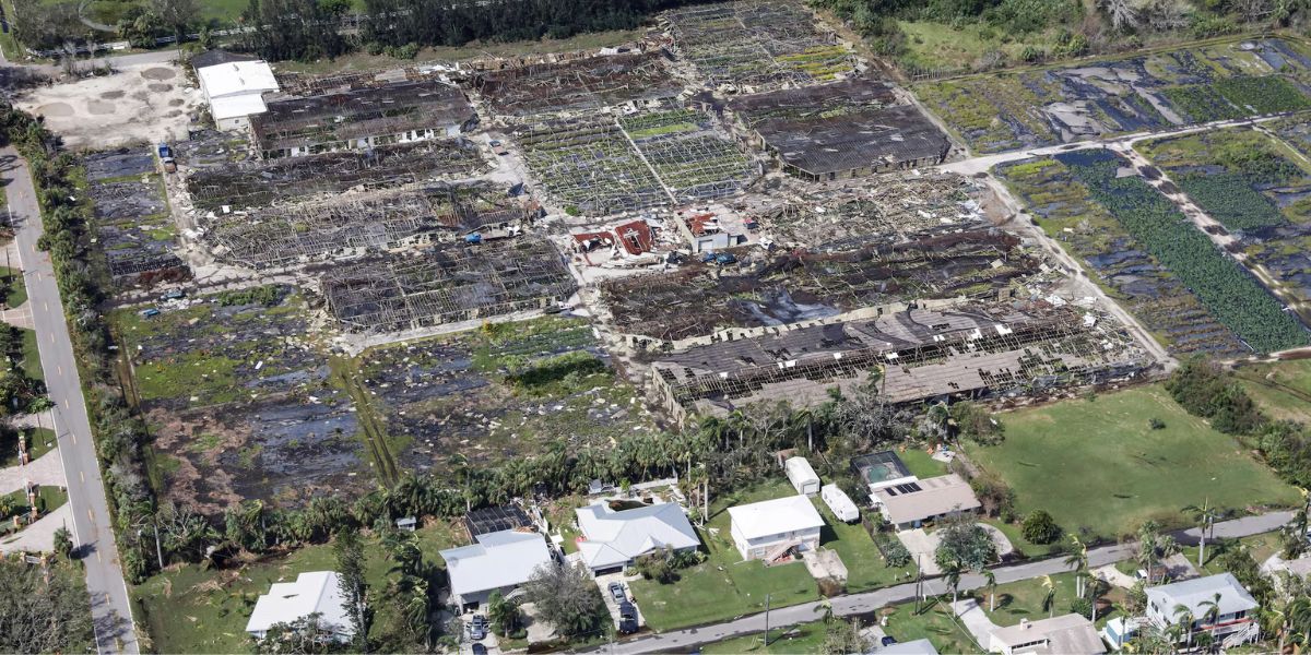 Buildings Damaged By Hurricane Milton In Bradenton