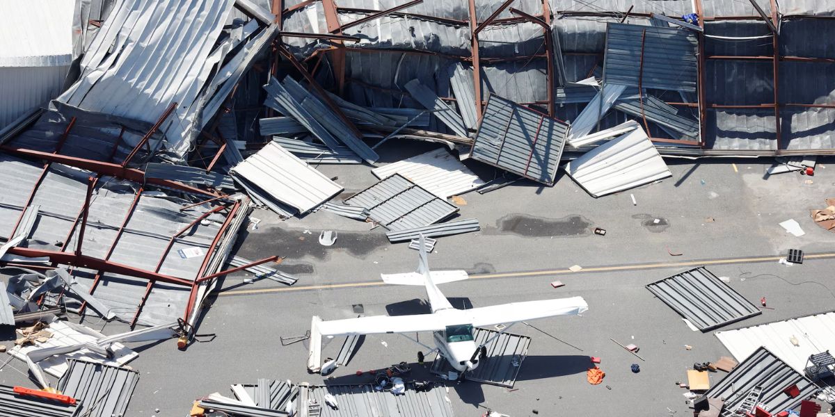 Damaged Albert Whitted Airport 