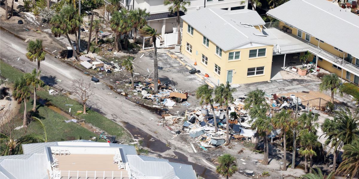 Debris On Streets After Hurricane Milton's Landfall