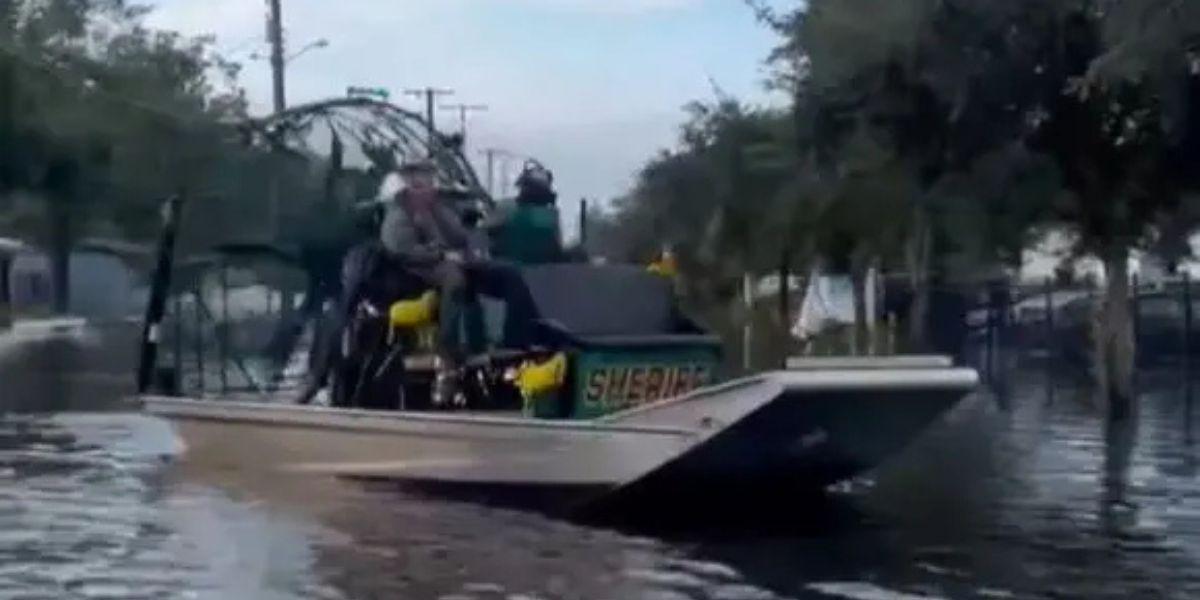 People Rescued In Tampa Region With Amphibious Automobiles