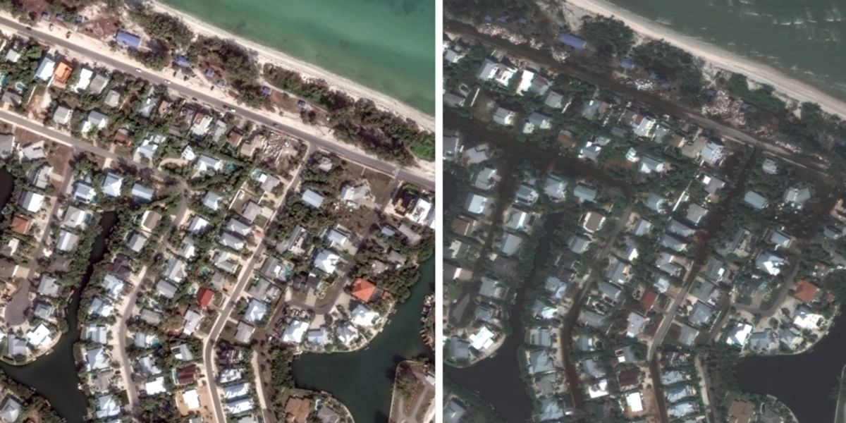 Satellite Image Of Anna Maria Island