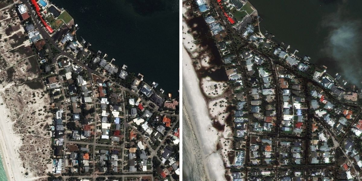 Satellite Image Taken In Clearwater