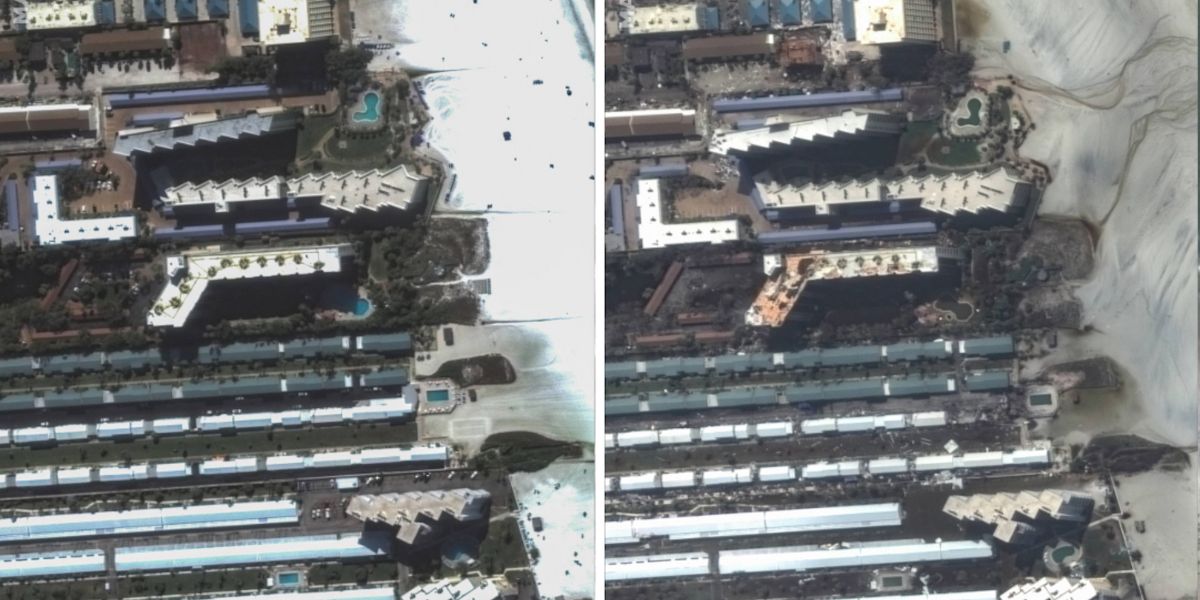 Satellite Images Show Destruction In Siesta Key