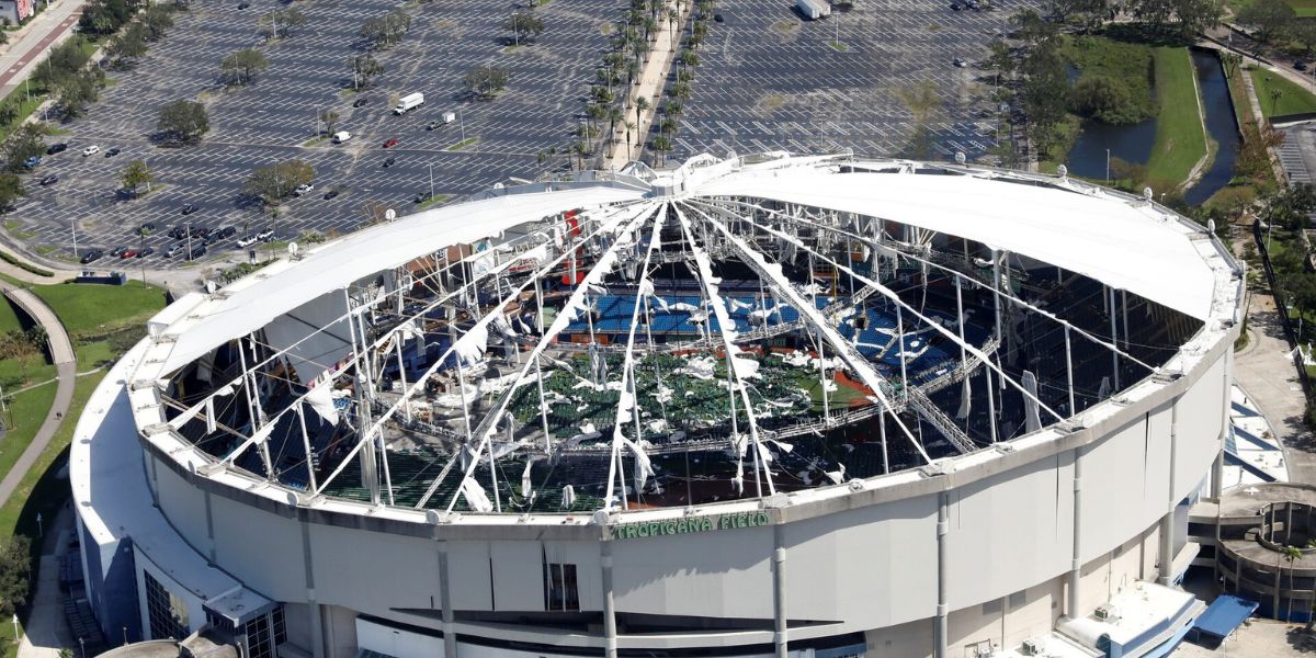 Tropicana Field, Home Of Tampa Bay Rays, Damaged By Hurricane Milton