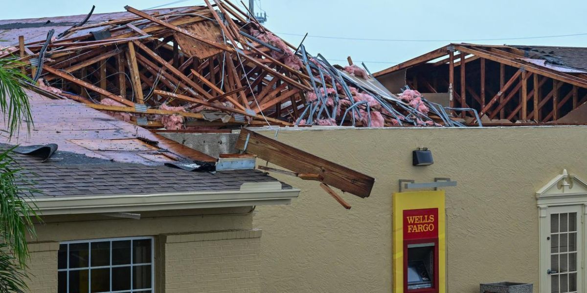 Wells Fargo Bank Branch Destroyed By Tornado