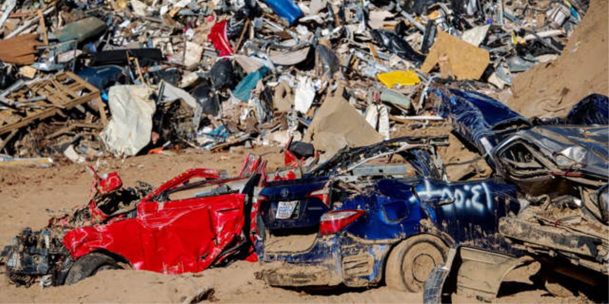 Cars Destroyed At The Veterans Restoration Quarters