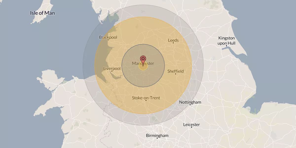 If Manchester Is Struck, The Northwest Region Will Be Majorly Impacted