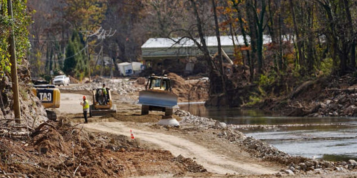 Portion Of A Road Is Being Rebuilt