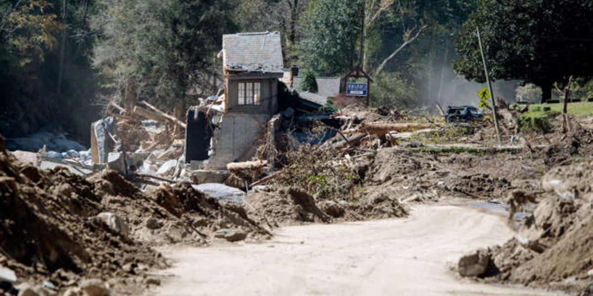 Route 74A Was Badly Hit By Hurricane Helene