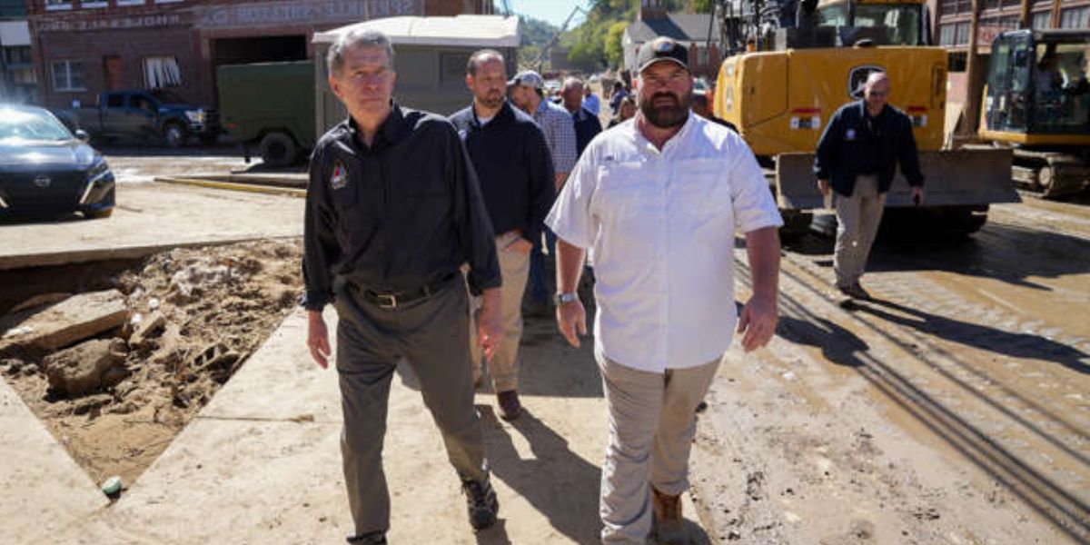 Roy Cooper And Aaron Haynie Visit The Affected Area