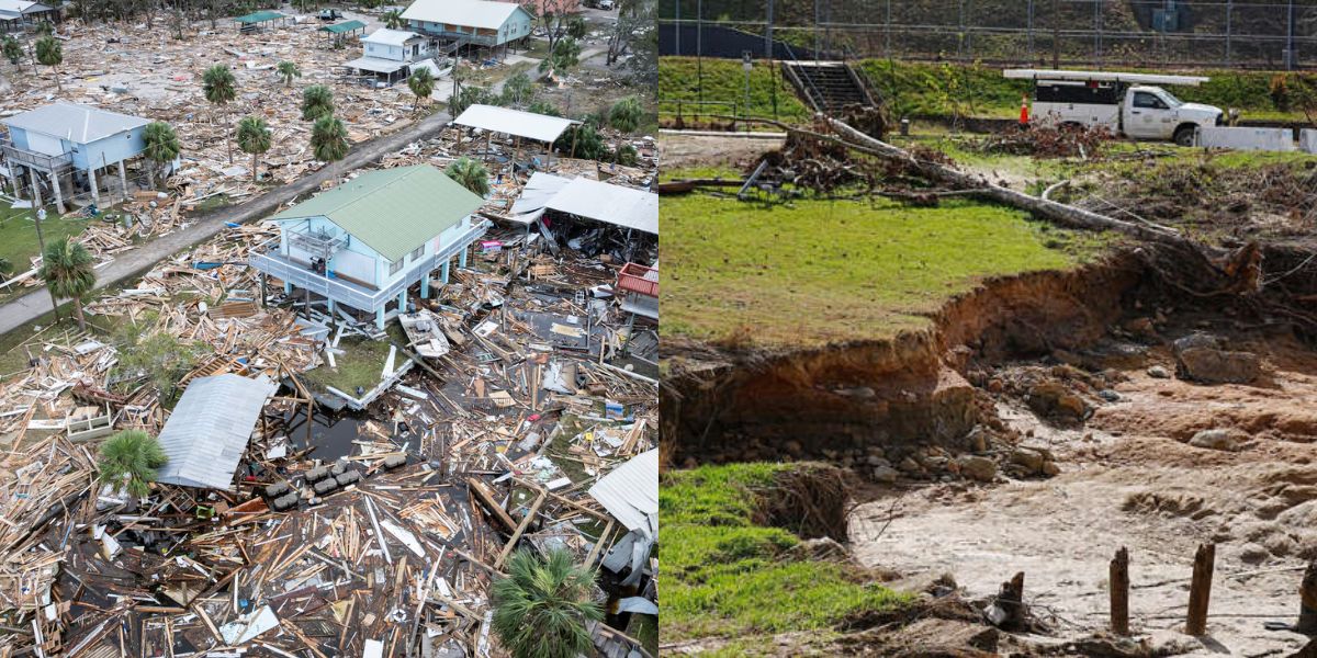 Photos Showing Powerful Hurricane Helene Wreckage in North Carolina