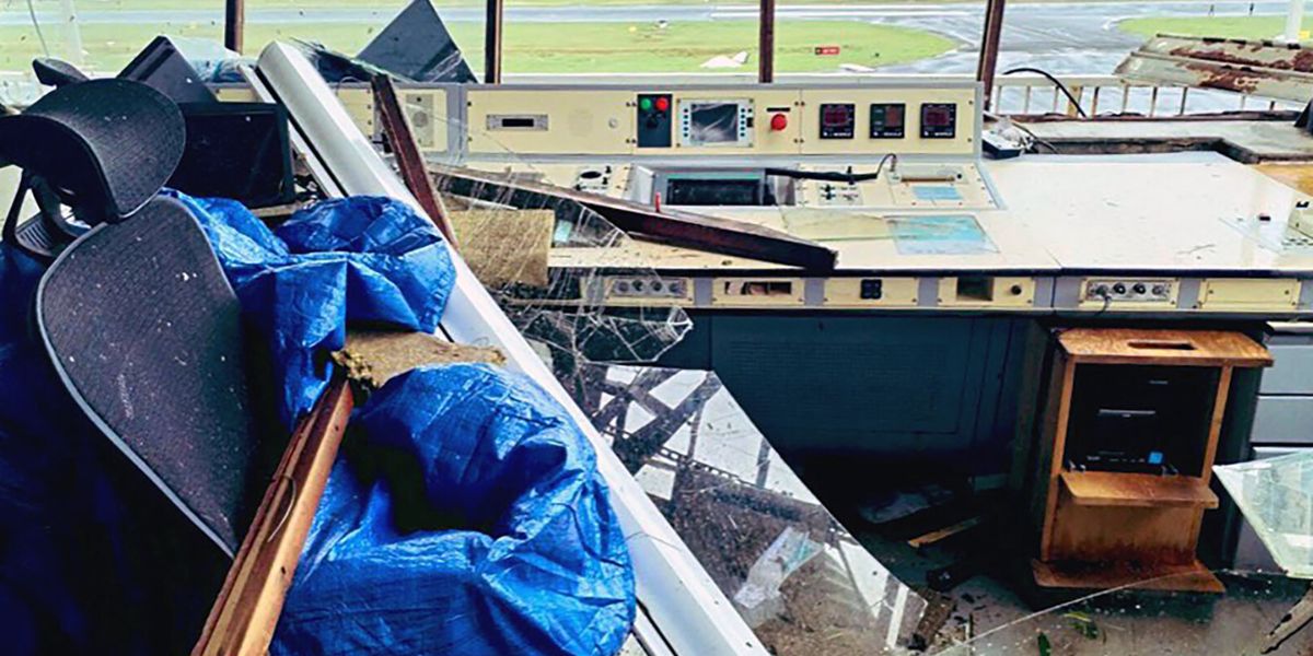 Airport Control Tower In Mayotte Destroyed Badly By Cyclone Chido