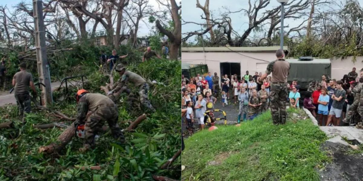 French Military Helping With Relief Efforts In Mayotte