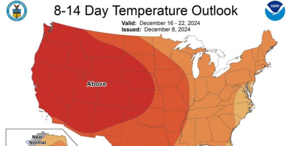 Maps Show Christmas Week Weather Predictions Across US