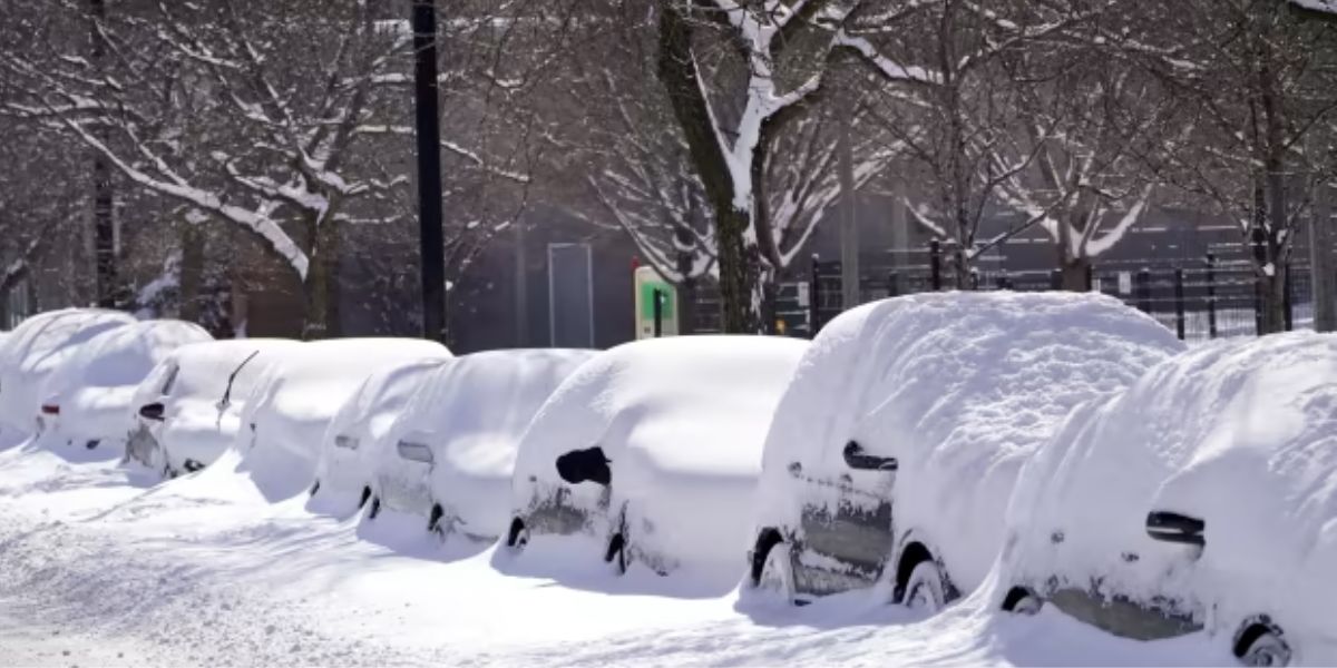 Michigan received 2.4 inches of snow