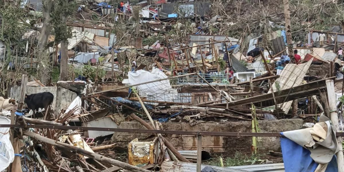 Picture Of A Devastated Hill In Mayotte Was Taken By NGO Medecins du Monde